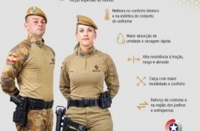 Nova farda da Polícia Militar terá melhorias técnicas e funcionais