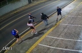 Jovem é flagrado andando armado com um fuzil em Joaçaba