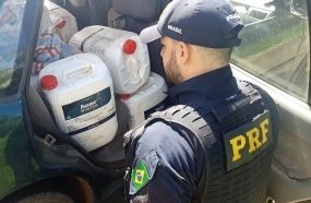 PRF apreende agrotóxico contrabandeado que viria para Joaçaba 