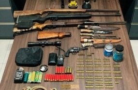 PM prende homem com armas e munições em Irani  