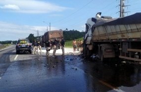 Caminhoneiro sob efeito de droga provoca acidente ao tentar fugir de fiscalização