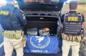 PRF apreende mais de R$ 260 mil em maconha e cocaína no Oeste 