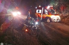 Colisão entre motocicletas deixa condutores feridos 