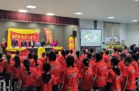 Realizada em Herval d’Oeste formatura do Bombeiro Mirim 