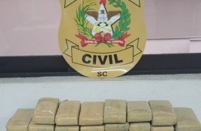 Quatro pessoas presas e apreensão de 20 kg de maconha em Videira 