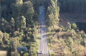Fiscalização com drones flagra imprudência de condutores na SC-135