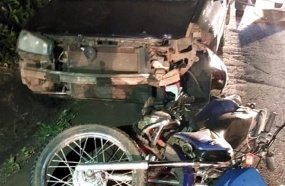 Colisão deixa motociclista gravemente ferido na SC-283