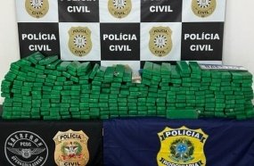 Operação conjunta apreende quase meio milhão de reais em drogas 