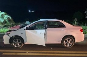 Mulher fica ferida após carro atropelar cavalo na SC-154