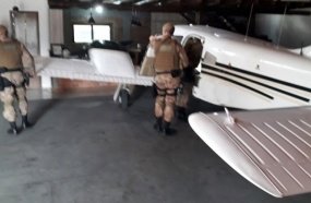 Polícia Militar localiza em Santa Catarina avião furtado no Paraná