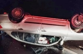 Homem fica ferido após capotamento de veículo na BR-153