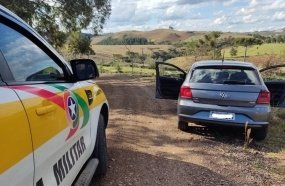 PM Rodoviária flagra menino de 9 anos conduzindo carro na SC-114