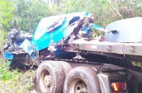 Morre motorista de caminhão envolvido em colisão na BR-282