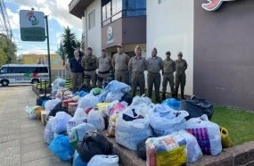 Estado arrecada 49 toneladas em doações para atingidos por cheias no RS