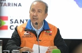 Governador alerta para piora no cenário de chuvas em SC