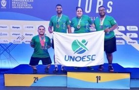 Unoesc conquista medalhas de ouro e prata nos Jogos Universitários Brasileiros