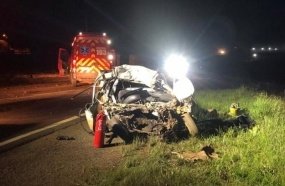 Motorista morre após colisão entre carreta e picape na SC-355