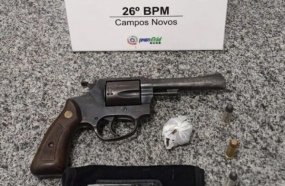 Trio é preso em Campos Novos após balear homem em Monte Carlo