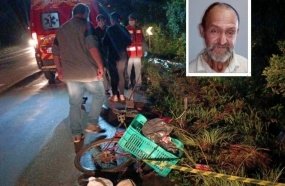 Motorista foge após atropelar e matar ciclista na BR-282 