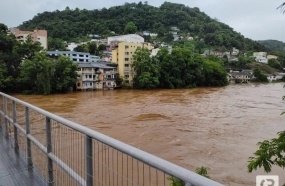 Nível do Rio do Peixe segue baixando nesta sexta-feira 