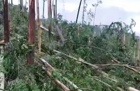 Defesa Civil confirma passagem de tornado em Itá 