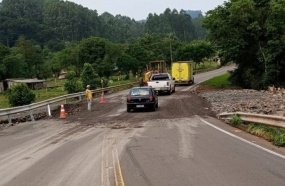 Trânsito liberado na SC-355, entre Jaborá e Concórdia 