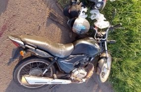 Colisão entre carro e moto deixa dois feridos na BR-153