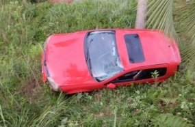 Motorista capota veículo após cochilar ao volante na SC-350