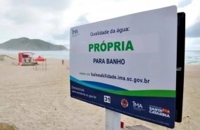 Santa Catarina tem 59,92% das praias próprias para banho 