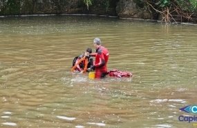 Bombeiros localizam corpo de jovem que morreu afogado em Capinzal 