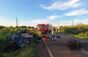 Motorista de caminhonete morre após colisão contra ônibus na SC-480