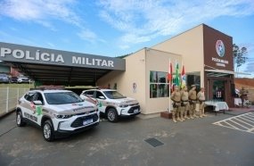 Governador inaugura novo Grupamento da Polícia Militar de Luzerna
