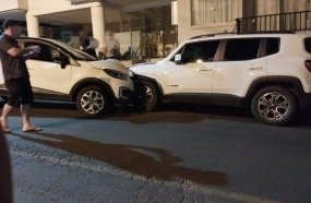 Colisão entre veículos é registrada no centro de Joaçaba 