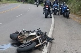 Passeio de motociclistas termina em tragédia na SC-135 