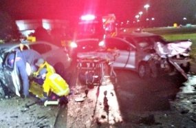 Motorista é resgatado em estado grave após colisão na BR-470 