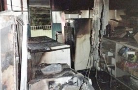 Incêndio atinge loja de refrigeração no centro de Concórdia 