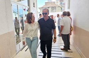 Governador Jorginho Mello visita o Hospital Universitário Santa Terezinha 