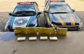 Receita Federal e PRF apreendem 21 kg de cocaína em transportadora 