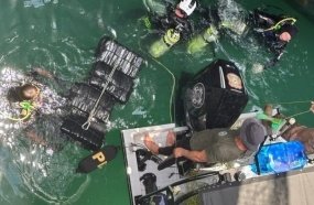 Polícia Federal encontra 124 kg de cocaína escondidos em casco de navio em SC