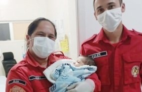 Bombeiros Voluntários salvam vida de bebê engasgado em Irani