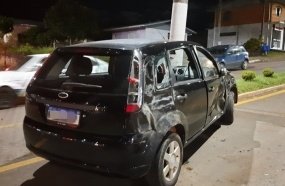 Colisão entre veículos deixa cinco pessoas feridas em Irani