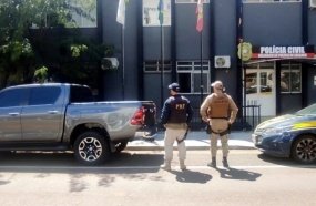 Caminhonete roubada na capital é recuperada em Erval Velho