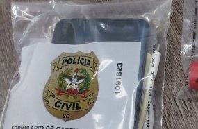 Jovem é preso em flagrante por armazenar pornografia infantil em Joaçaba
