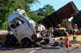 Caminhoneiro de Ibicaré entre os mortos do grave acidente no Mato Grosso do Sul