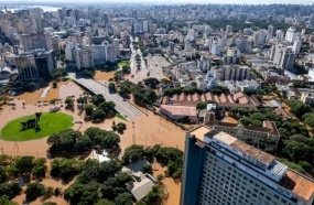 Chuvas diminuem no RS, mas frio intenso e elevação do Guaíba preocupam
