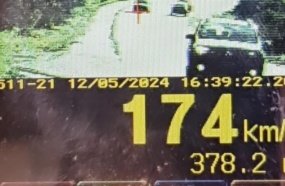 Saveiro é flagrada trafegando acima da velocidade na SC-120