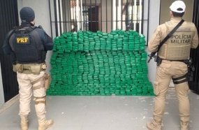 Carga de 680 kg de maconha é interceptada no Oeste catarinense 