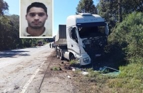 Motociclista morre após colisão contra carreta na BR-282
