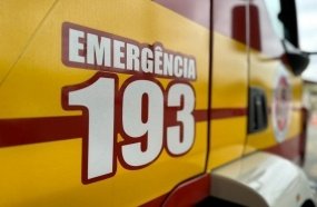 Trabalhador é socorrido em estado grave após cair de caminhão na BR-282
