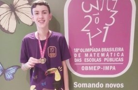 Aluno de Joaçaba conquista medalha de ouro na Olimpíada Brasileira de Matemática 